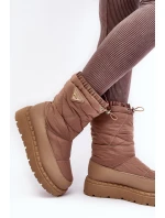 Dámské sněhule na tlusté tmavě béžové model 21641597 - Boto Dámské sněhule na tlusté tmavě béžové model 21641597 - Boto