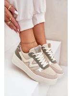 Dámské Sportovní Boty Na Platformě Leopardí Zelené model 21688942 - Boto
