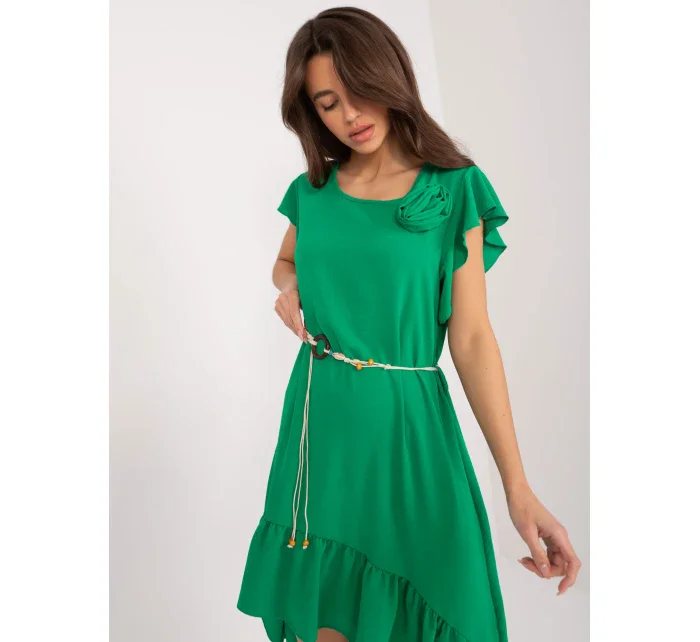 Sukienka DHJ SK model 19760144 zielony - FPrice Sukienka DHJ SK model 19760144 zielony - FPrice