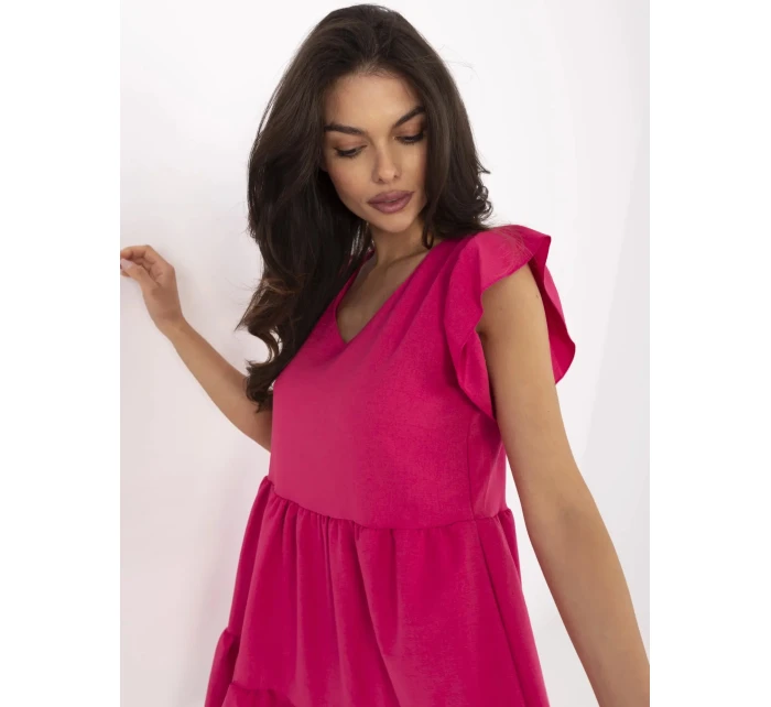 Sukienka WN SK model 21135194 fuksjowy - FPrice Sukienka WN SK model 21135194 fuksjowy - FPrice