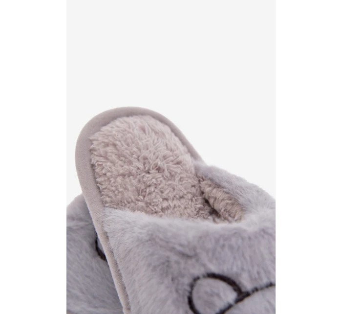 Detské papuče s kožušinou - modré Norene