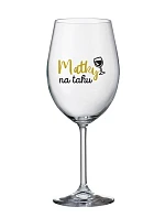 MATKY NA RUKU - číry pohár na víno 350 ml MATKY NA RUKU - číry pohár na víno 350 ml