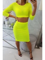Dámsky set 9084 Neon yellow - K-Fashion Dámsky set 9084 Neon yellow - K-Fashion