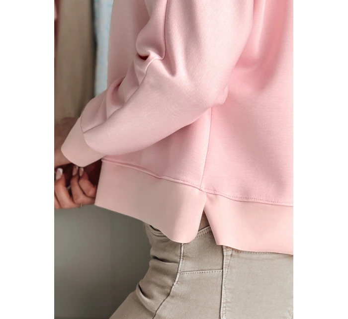 Dámská máslová halenka oversize s přívěskem růžová Dstreet model 21986123 - FashionStreet