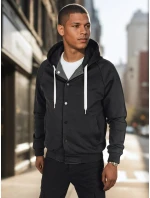 Pánska bunda bomber s kapucňou sivá FashionStreet TX5017