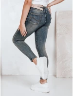 Dámské úzké džíny s vysokým pasem modré model 21992675 - Dstreet