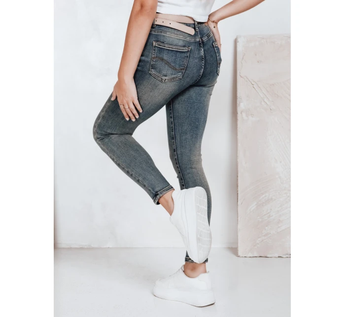Dámské úzké džíny s vysokým pasem modré model 21992675 - Dstreet