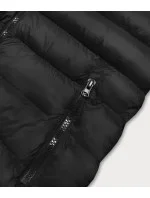 Krátká černá dámská prošívaná vesta model 16279865 - J.STYLE