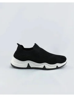 Čierne dámske športové topánky (YM-168)