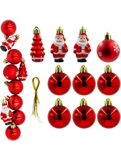 PLASTOVÉ TVAROVANIE OZDÔB BEZPEČNÝ VIANOČNÝ STROMČEK 10KS SĽUDA