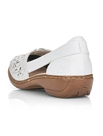 W bílá kožená polobotka model 22050397 - Rieker