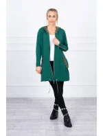 Halenka s ozdobnou stuhou tmavě zelená Halenka s ozdobnou stuhou tmavě zelená