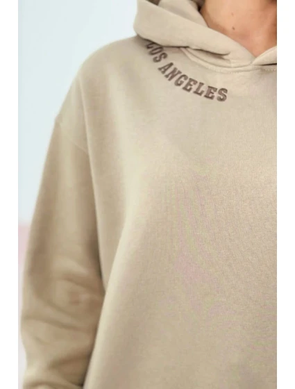 Izolovaná súprava s výšivkou Los Angeles svetlo béžová
