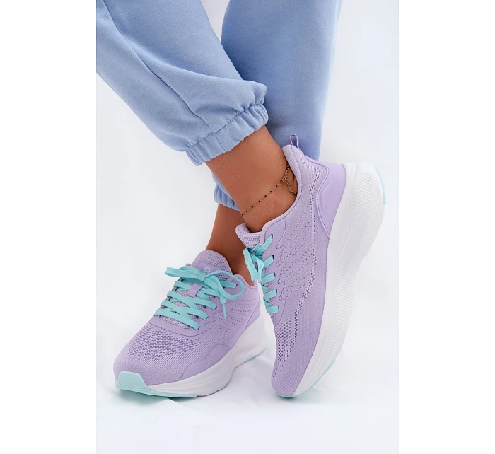 Dámské sportovní boty na platformě Levandulové Gelirae