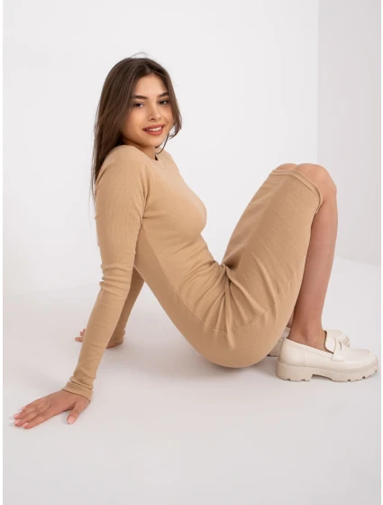 Šaty EM SK model 17195150 velbloud - FPrice Šaty EM SK model 17195150 velbloud - FPrice