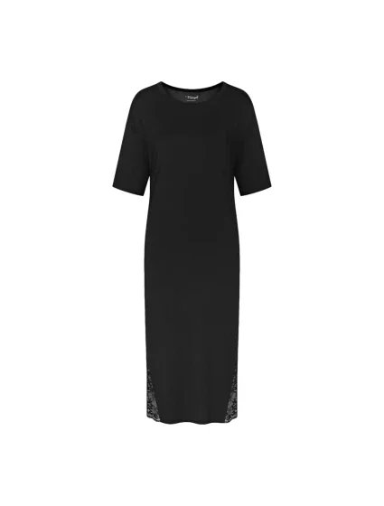 Dámska nočná košeľa Timeless Sensuality NDK SSL - BLACK - black 0004 - TRIUMPH