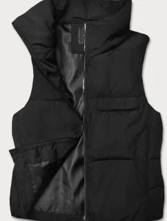 Krátká černá vesta se stojáčkem model 18266810 - J.STYLE