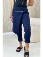 Punto Milano Zimné nohavice s ozdobným zipsom námornícka modrá