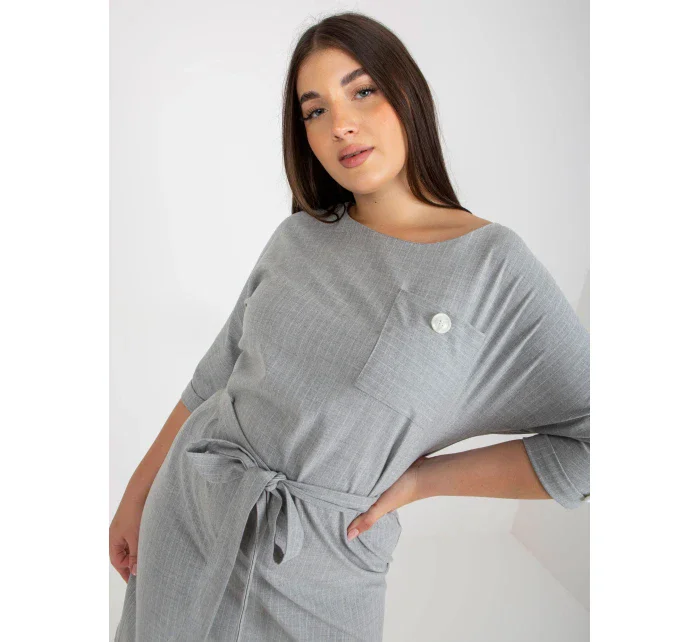 Dámské šaty LK SK model 17821317 šedé - FPrice