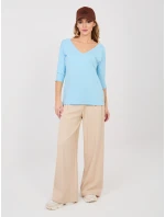 Bluzka RV BZ model 22013702 jasny niebieski - FPrice