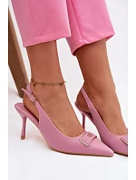 Dámske sandále Lurella 55-A62 pink - Givana
