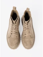 Klasické kotníčkové boty hnědé dámské platforma Klasické kotníčkové boty hnědé dámské platforma