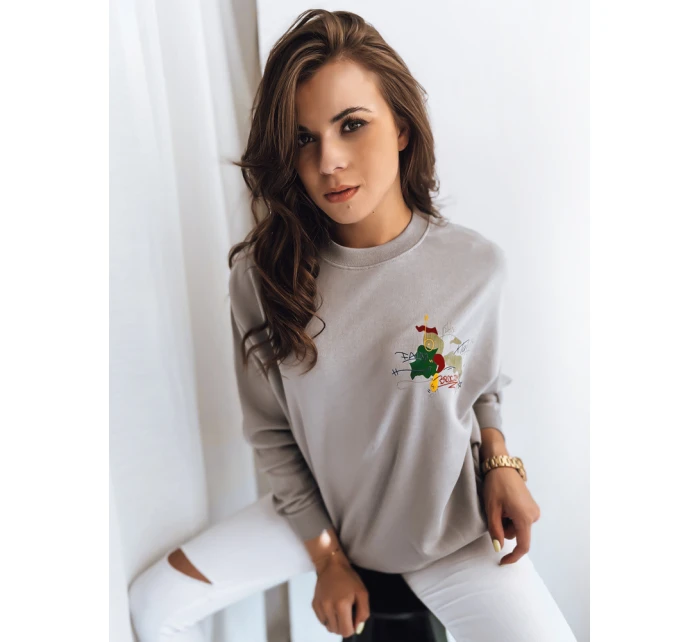 Dámská mikina světle šedá Dstreet model 21963015 - FashionStreet