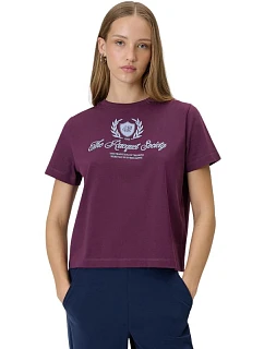 Dámské tričko  vínové WSS26TTSH 60S model 22143649 - 4F