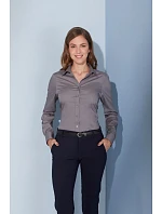 JN 677 Popelínová halenka s dlouhým rukávem model 22436569 black - Daiber JN 677 Popelínová halenka s dlouhým rukávem model 22436569 black - Daiber