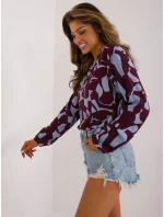 Bluzka model 20235229 bordowy - FPrice Bluzka model 20235229 bordowy - FPrice