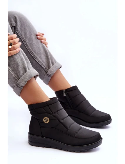 Dámske zateplené snežnice Black Helis Dámske zateplené snežnice Black Helis