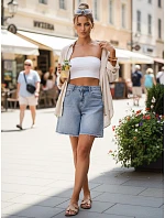 Spodenki damskie niebieskie model 22118268 - FashionStreet