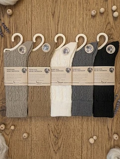 Ponožky WiK Xintao 3140, vzor 8815, Merino, veľkosti 35–42