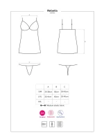 Erotická košieľka Redella chemise - OBSESSIVE