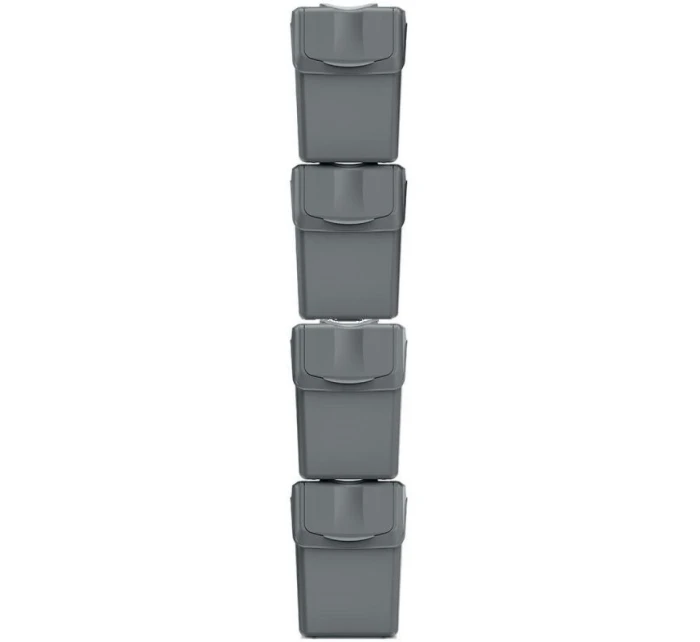 Odpadkový kôš 20 l SORTIBOX SET4 PACKY ŠEDÉHO KAMEŇA detské