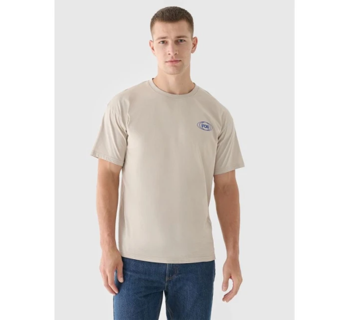 Pánske tričko oversize s 4F 4FRSS24TTSHM2535-83S