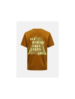 Tričko PEAK PERFORMANCE Explore Graphic Tee Men, hnedé Tričko PEAK PERFORMANCE Explore Graphic Tee Men, hnedé