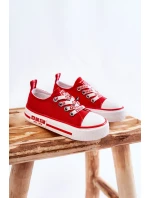 Dziecięce Materiałowe Trampki BIG STAR KK374071 Czerwone Dziecięce Materiałowe Trampki BIG STAR KK374071 Czerwone