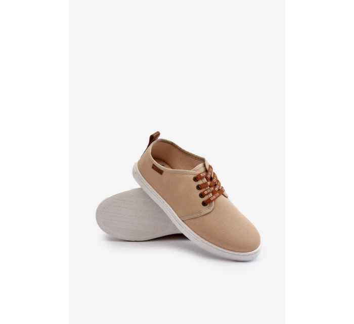 Tenisówki Trampki Męskie Big Star NN176001 Memory Foam System Beżowe