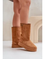Vysoké Sněhové Boty Na Platformě Big Star model 21679161 Camel - Big Star Shoes Vysoké Sněhové Boty Na Platformě Big Star model 21679161 Camel - Big Star Shoes
