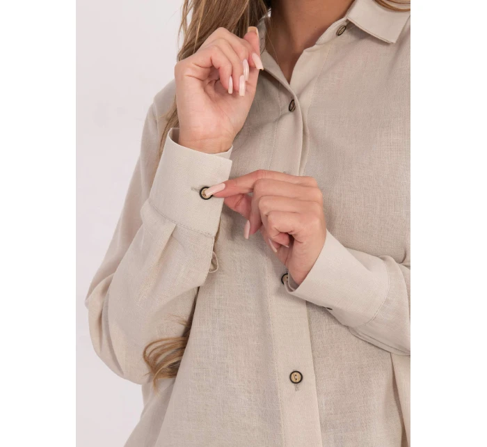 Košeľa LK KS 510109.70 béžová