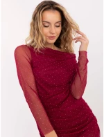 Šaty MI SK 62452.74 bordové