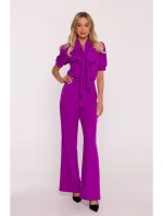 S421 Kombinéza s motýlikom - levanduľová