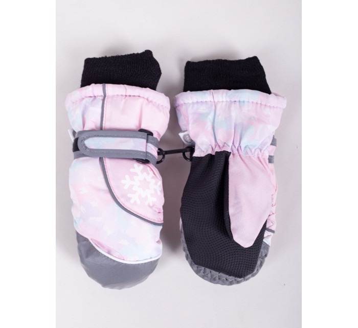 Dětské zimní lyžařské rukavice Yoclub REN-0202G-A110 Pink