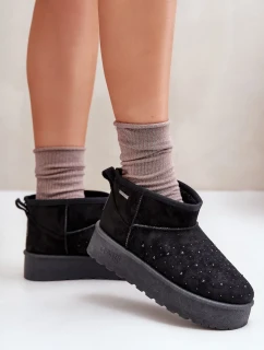 Snežnice s ornamentom na platforme Big Star Black