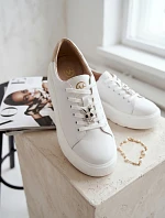 Dámske kožené tenisky 39973 white - Vinceza