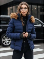 Dámská prošívaná zimní bunda navy blue Dstreet model 21971783 - FashionStreet