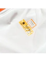 Bielo/oranžová dámska bunda vetrovka (AG3-010)