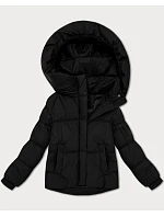 Dámska prechodná bunda oversize S'West black (B2003-1) Dámska prechodná bunda oversize S'West black (B2003-1)