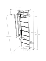 DREVENO-KOVOVÉ GYMNASTICKÉ REBRÍKY S DREVENOU HRAZDOU A PRÍSLUŠENSTVOM BENCHK 221W A204